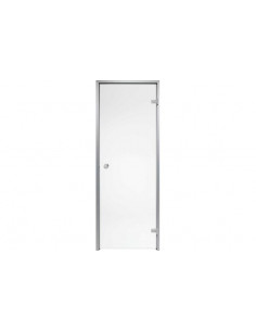 Dampfbadtür Glasfarbe Grau