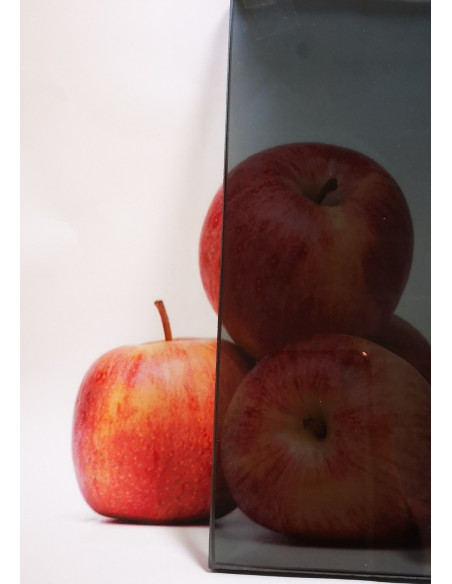 Dampfbadtür Glasfarbe Grau