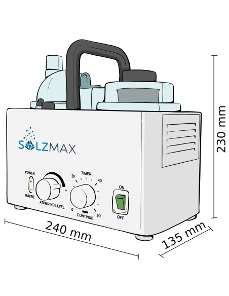 Solevernebler SalzMax (ohne Wanddurchführung)