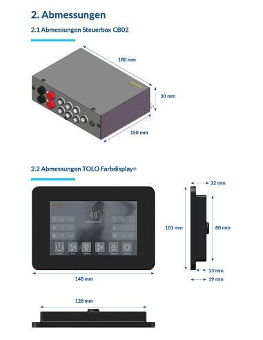 Farbdisplay+ für TOLO Dampfgenerator
