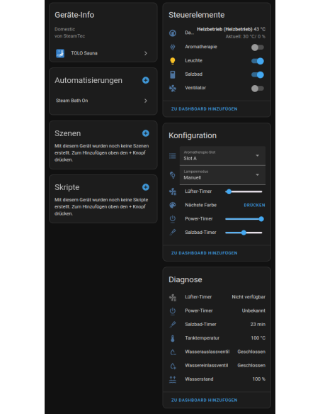 TOLO APP Steuerbox / IOS - Android - Smart Home Assistant