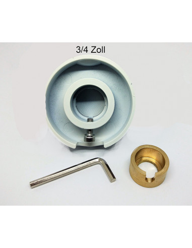 Dampfauslass Silber rund