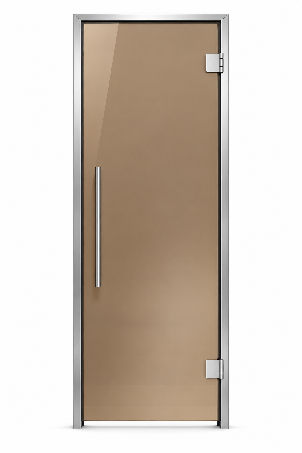 Steam room door glass color bronze