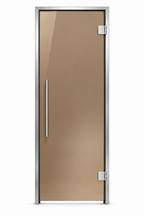 Steam room door glass color bronze
