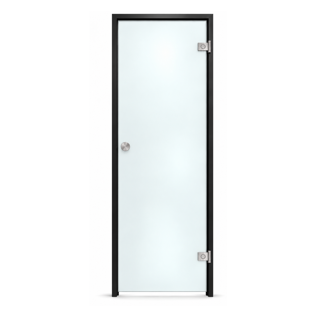 Steam room door glass color transparent