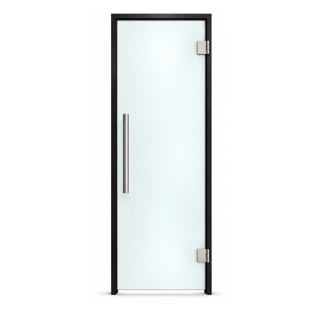 Steam room door glass color transparent