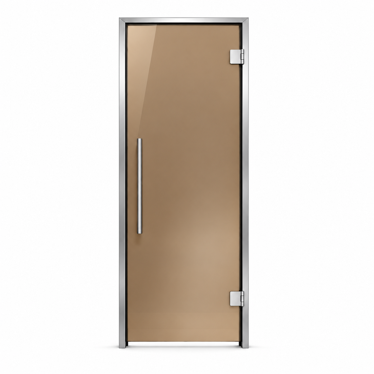 Steam room door glass color bronze