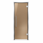 Steam room door, bronze frosted glass