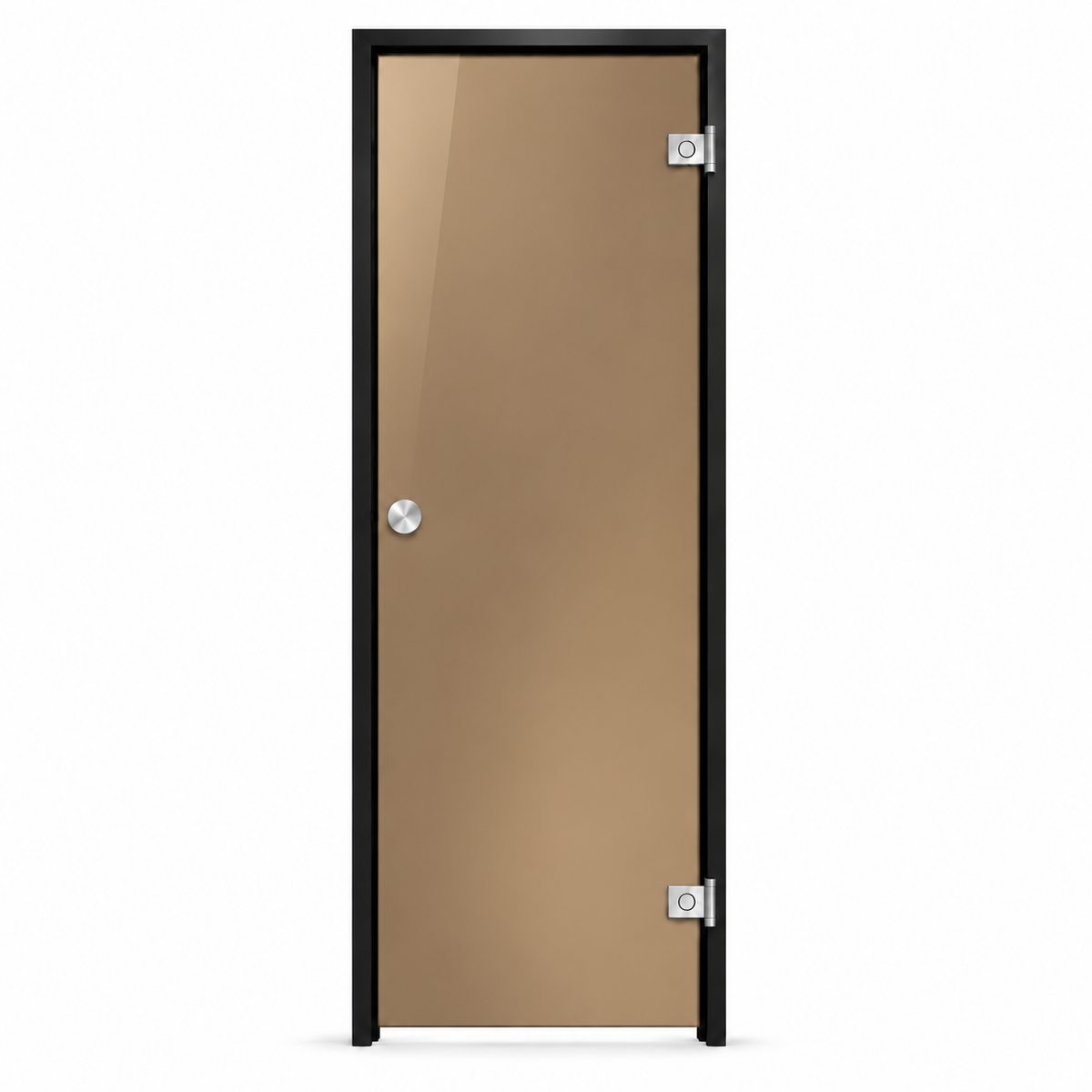 Steam room door glass color bronze