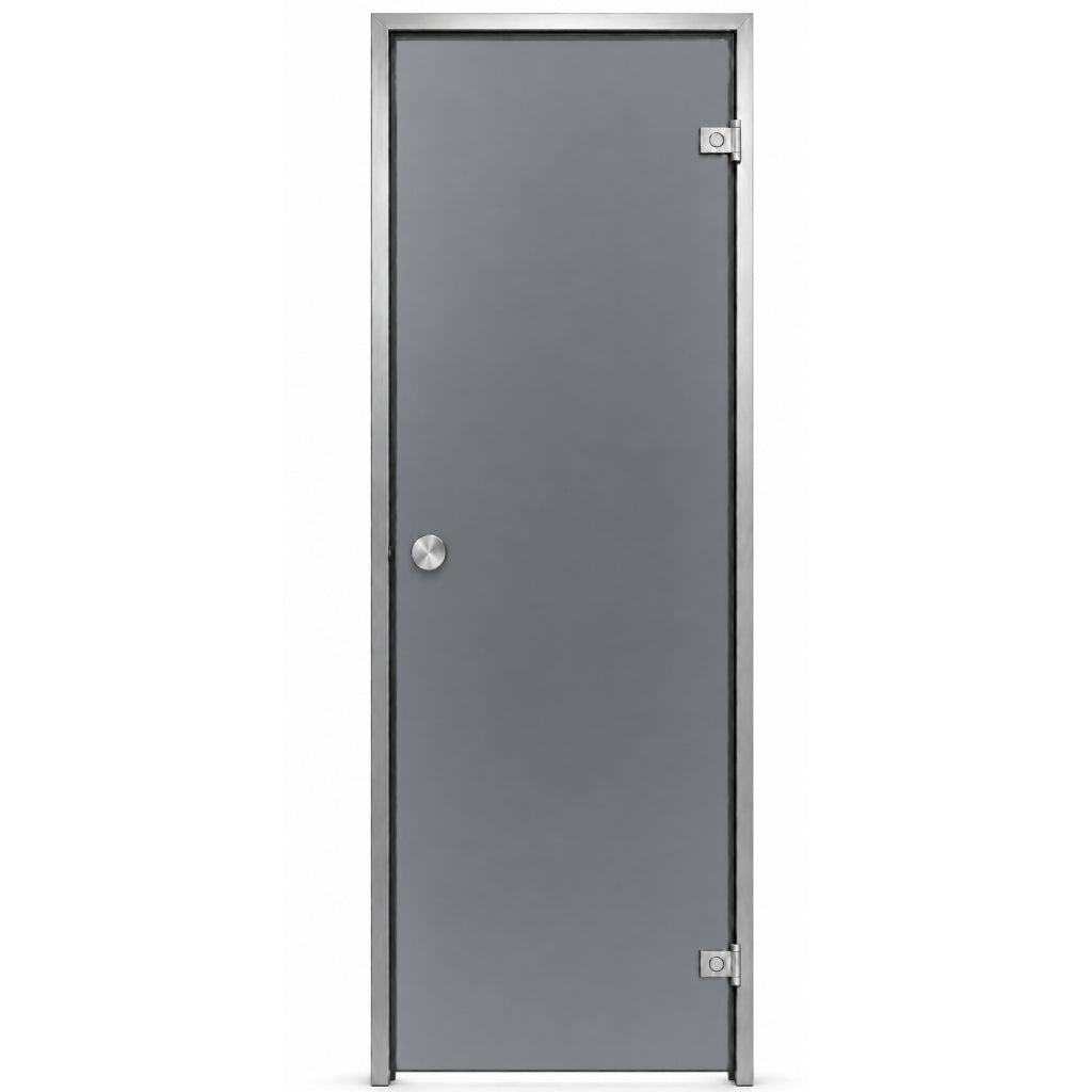 Steam room door glass color gray