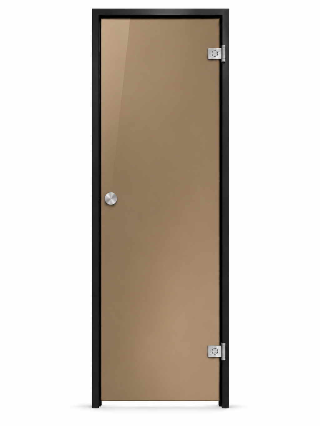 Steam room door glass color bronze