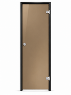 Steam room door glass color bronze