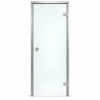 Steam room door glass color white satin finish