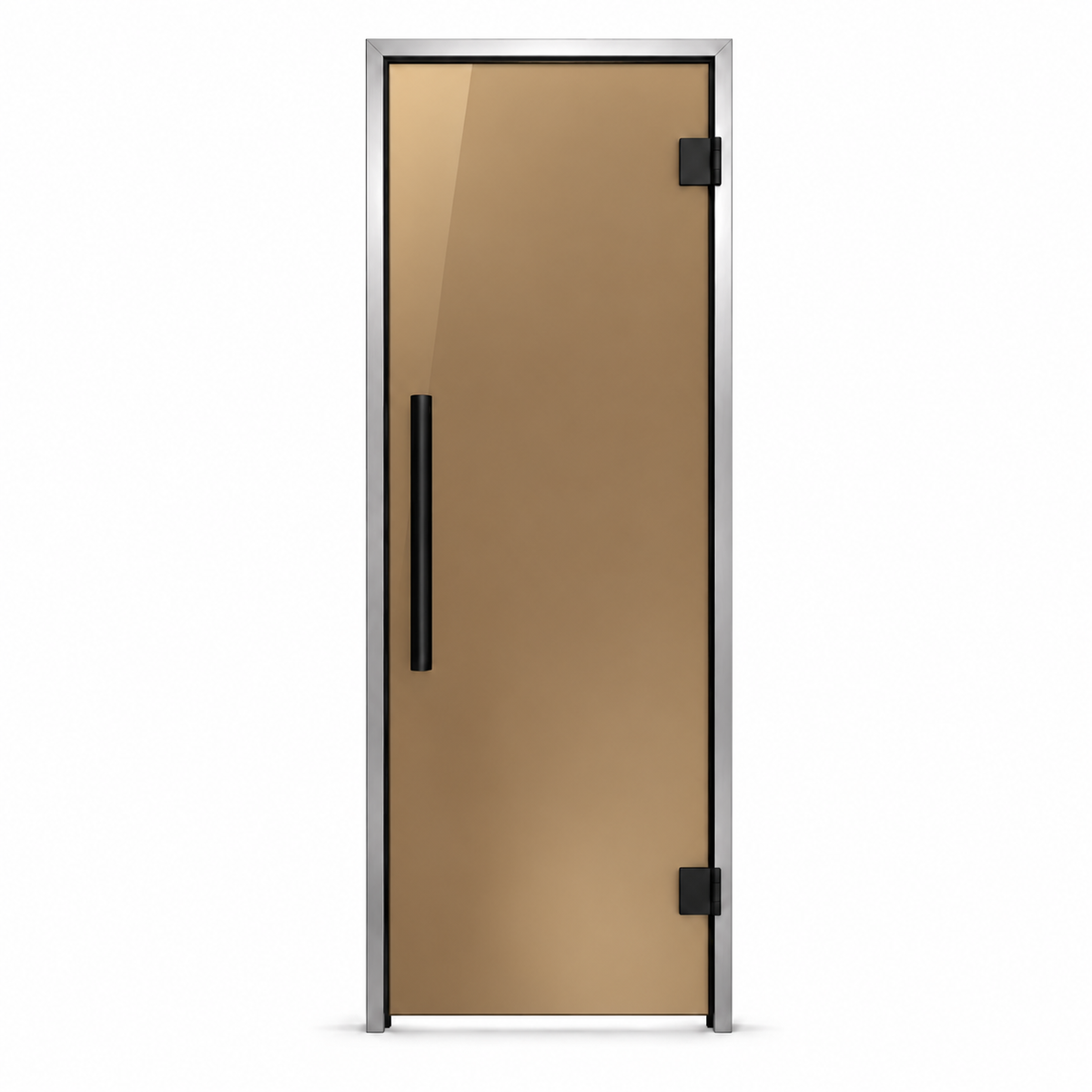Steam room door glass color bronze