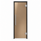 Steam room door glass color bronze