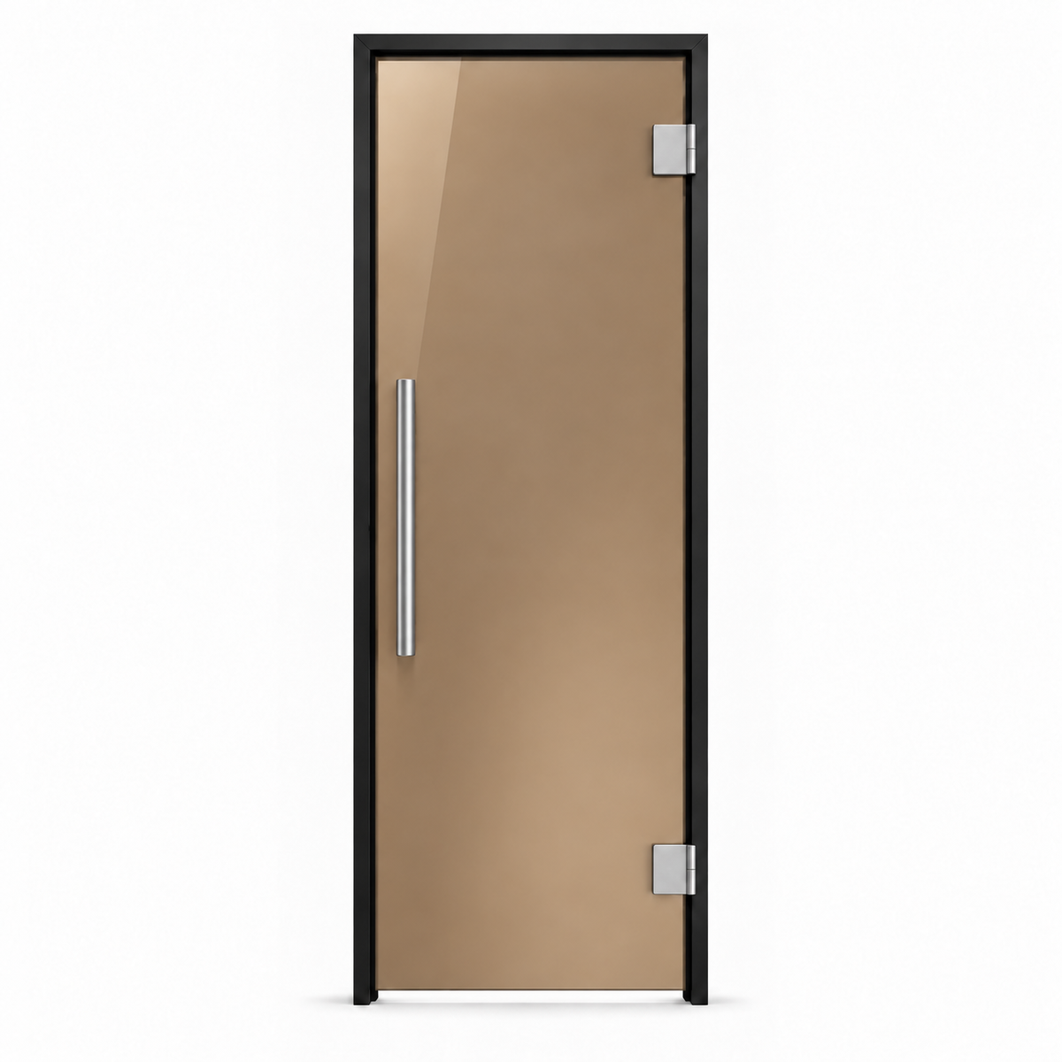 Steam room door glass color bronze