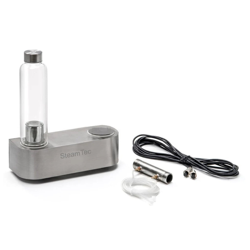 Aromapumpe TwinAroma Single mit Glastank, Anschlusskabel und Zubehör