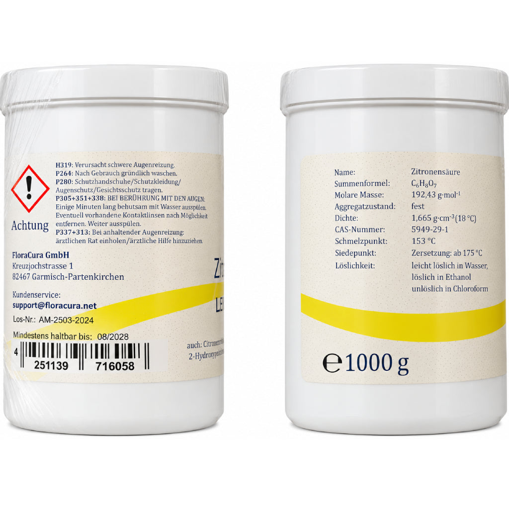 Descaling agent steam generator citric acid 1 kg