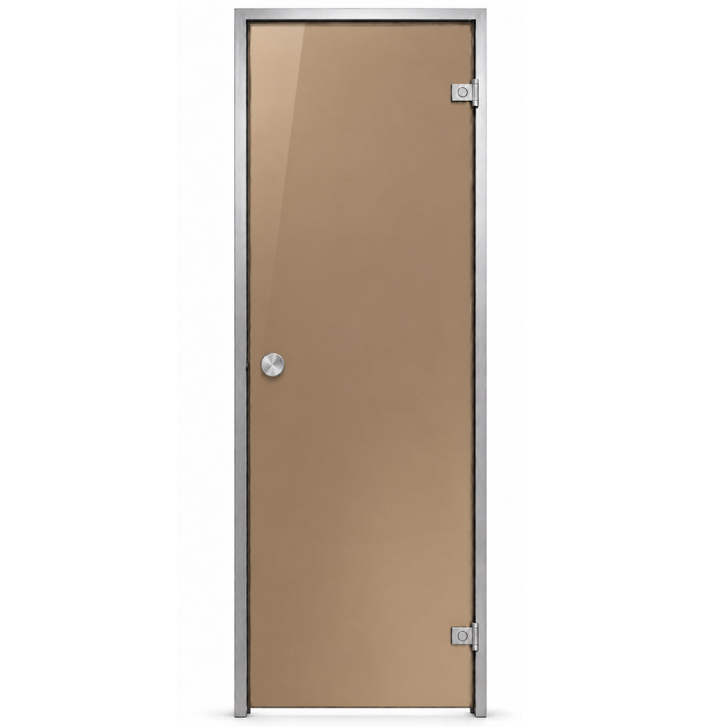 Steam room door glass color bronze