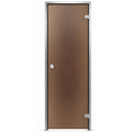 Steam room door, bronze frosted glass