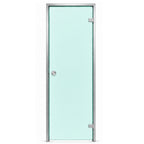 Steam room door glass color green